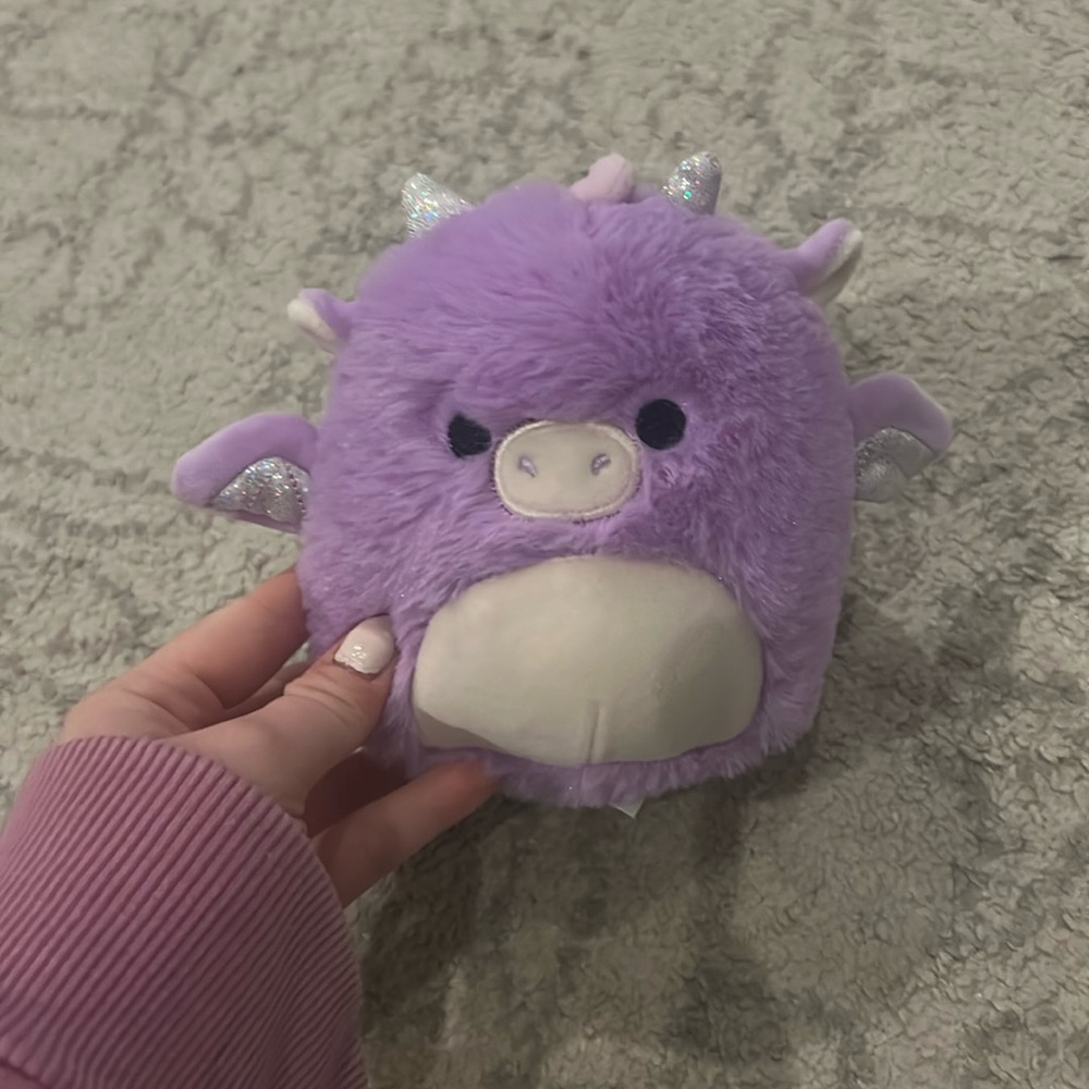5 inch purple dragon “Dina” squishmallow